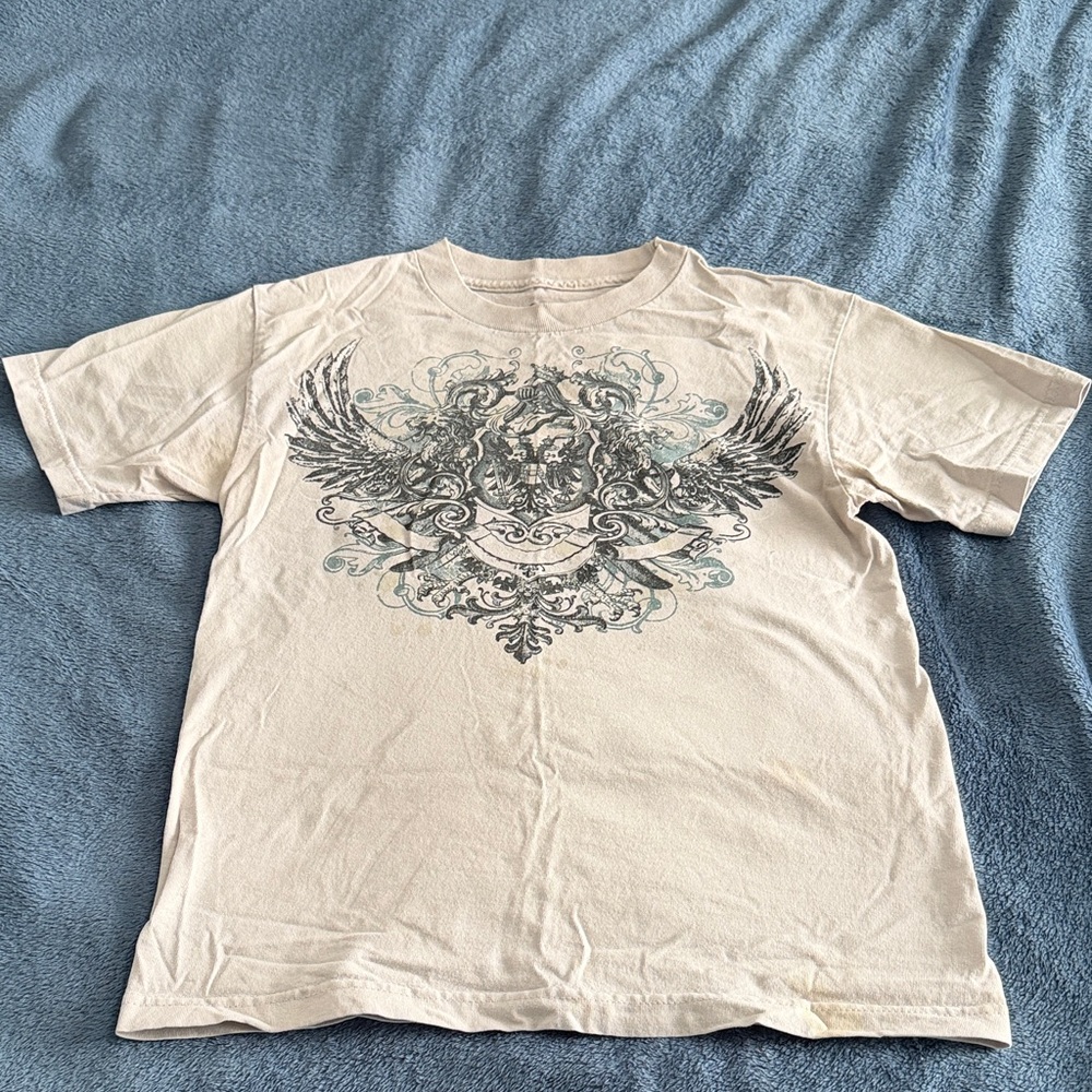 Urban Outfitters Cream Graphic Tee